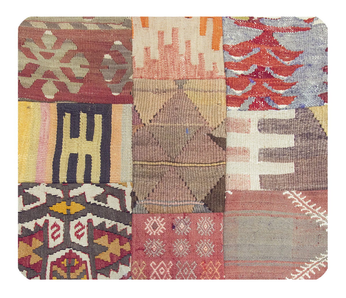 Patchwork Rug Pillow-2-37