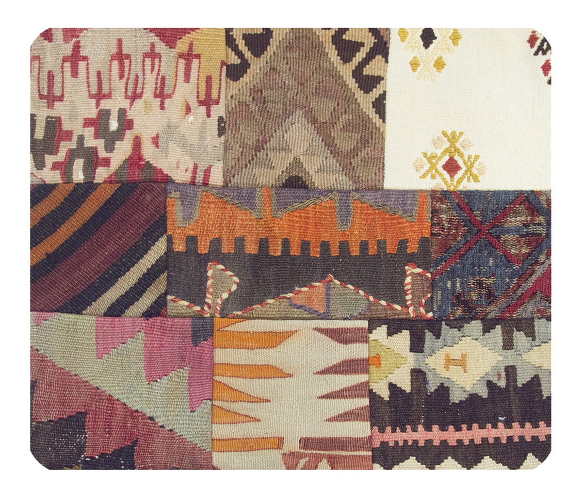 Patchwork Rug Pillow-2-42