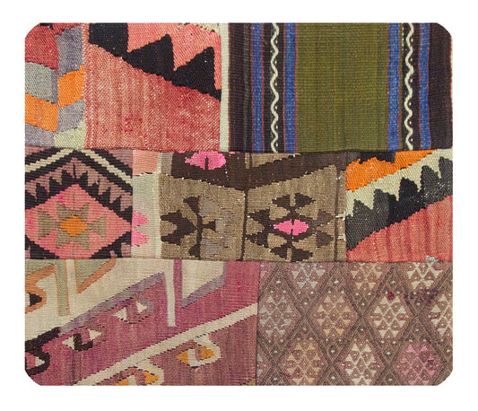 Patchwork Rug Pillow-2-44