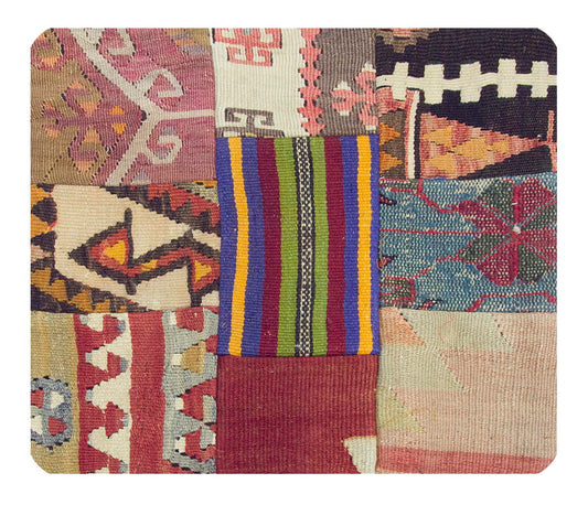 Patchwork Rug Pillow-2-45