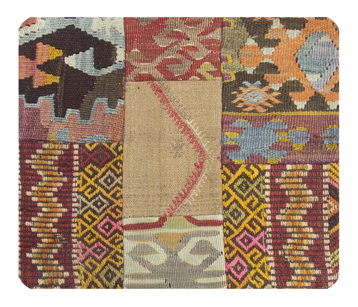 Patchwork Rug Pillow-2-46