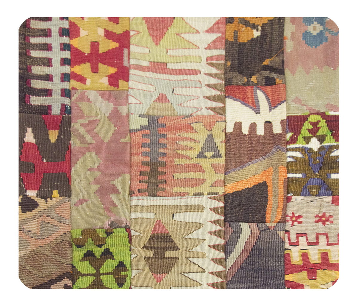 Patchwork Rug Pillow-2-49