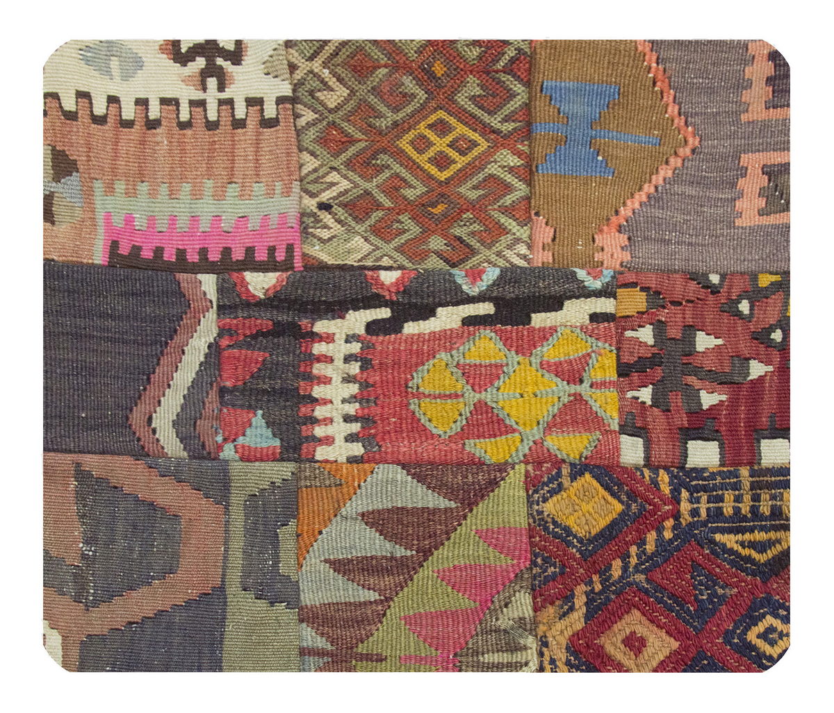 Patchwork Rug Pillow-3-5