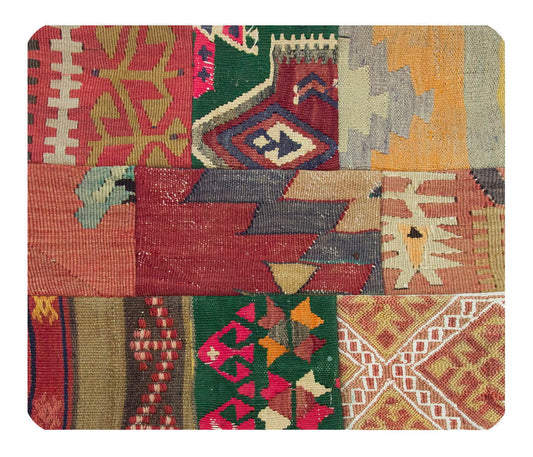 Patchwork Rug Pillow-3-6