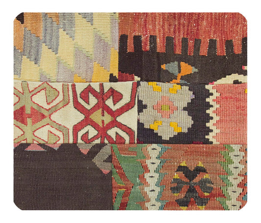 Patchwork Rug Pillow-3-8
