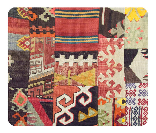 Patchwork Rug Pillow-3-10