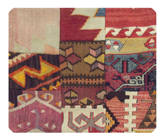 Patchwork Rug Pillow-3-12