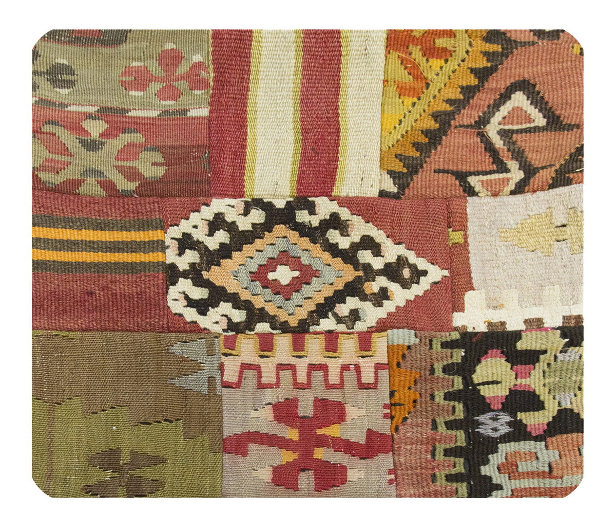Patchwork Rug Pillow-3-14