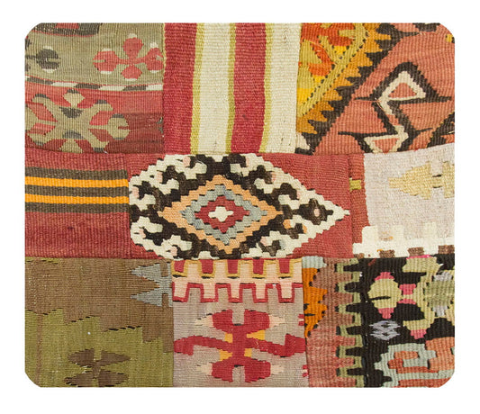 Patchwork Rug Pillow-3-14