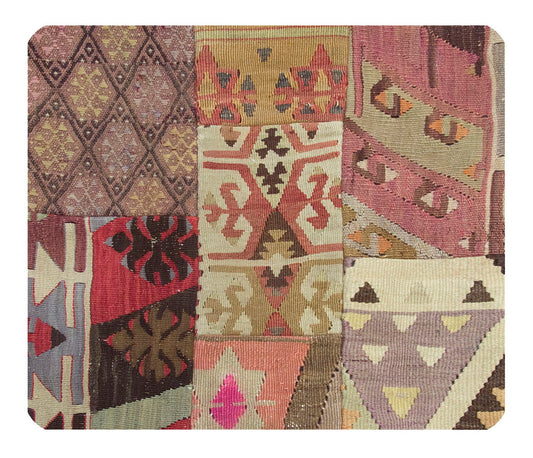 Patchwork Rug Pillow-3-15