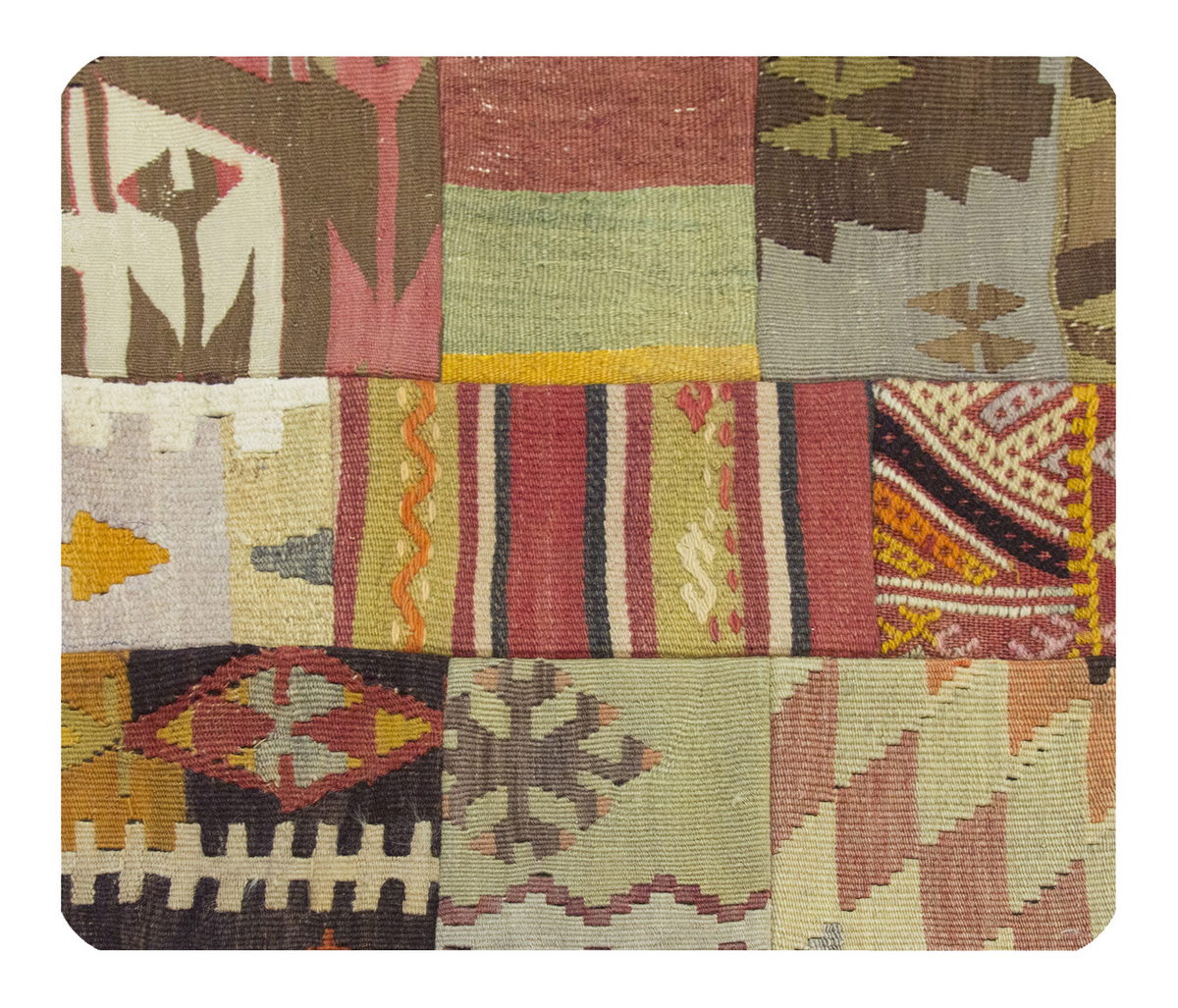 Patchwork Rug Pillow-3-16