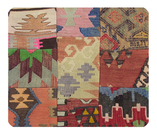 Patchwork Rug Pillow-3-17