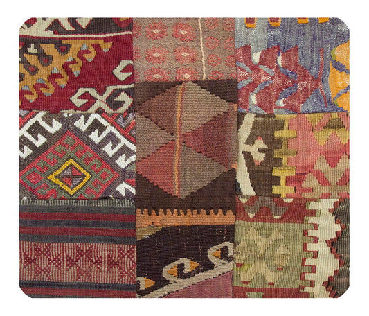 Patchwork Rug Pillow-3-18