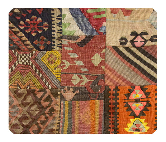 Patchwork Rug Pillow-3-19