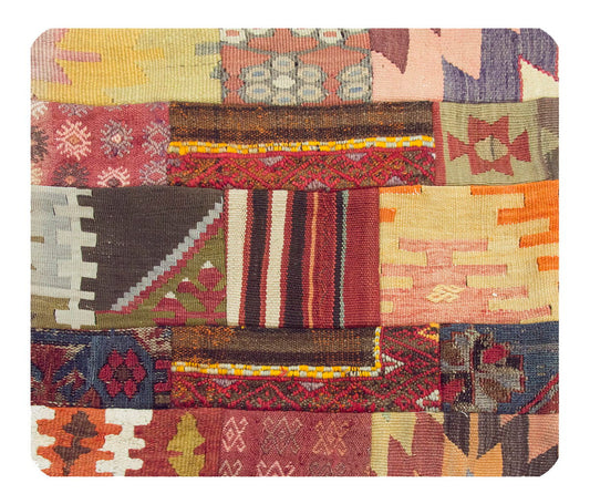 Patchwork Rug Pillow-3-22