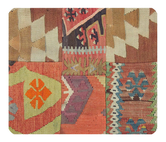 Patchwork Rug Pillow-3-26