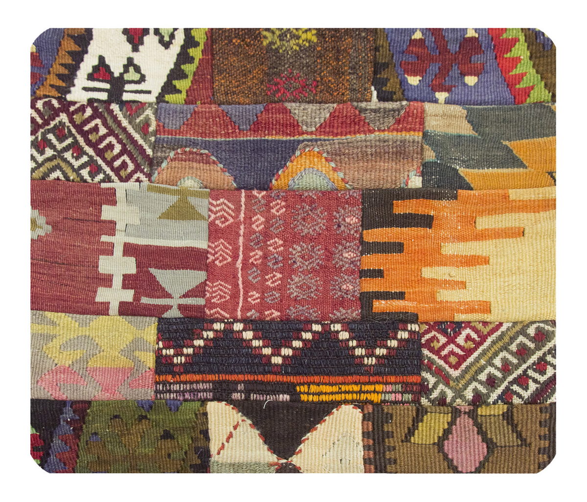 Patchwork Rug Pillow-3-27