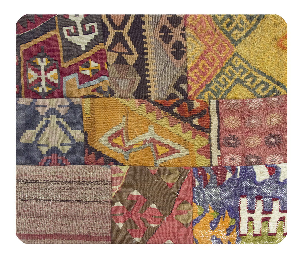 Patchwork Rug Pillow-3-29