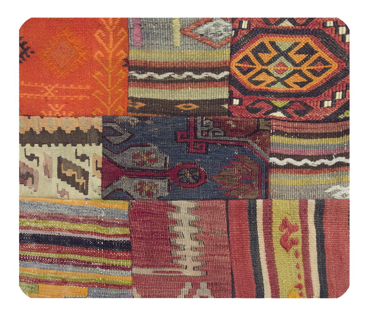 Patchwork Rug Pillow-3-31