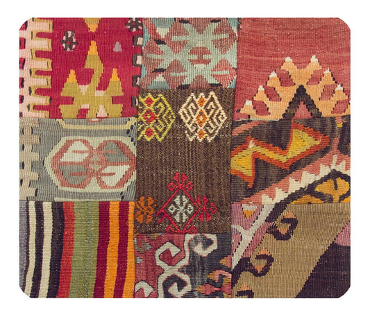 Patchwork Rug Pillow-3-38
