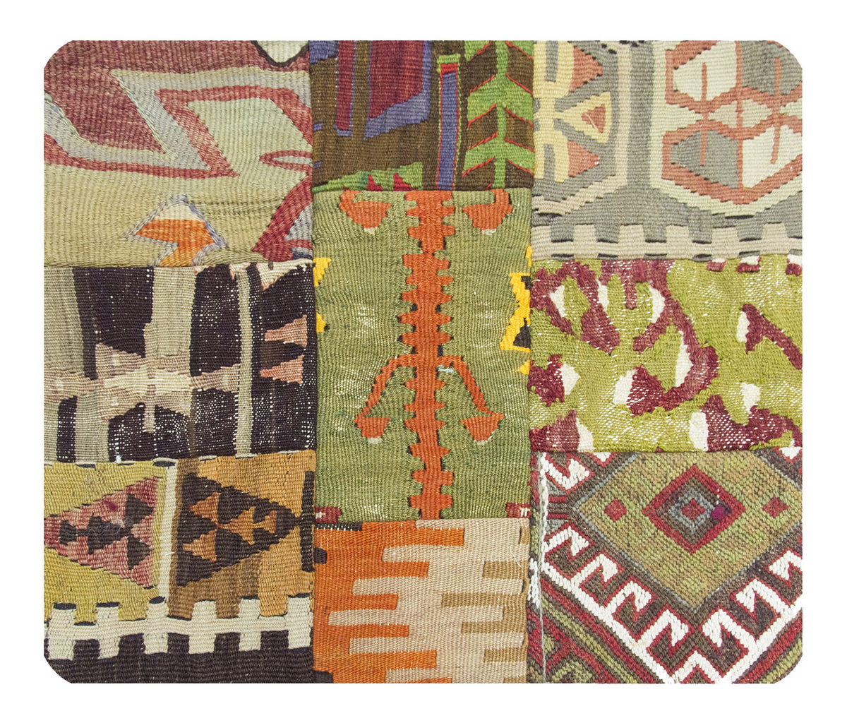 Patchwork Rug Pillow-3-40