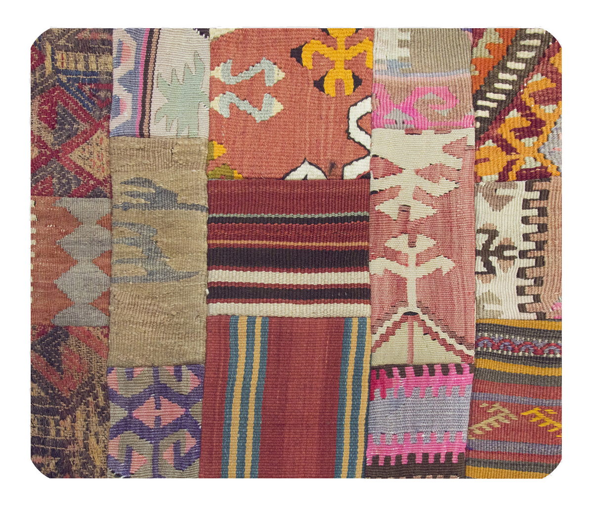 Patchwork Rug Pillow-3-41