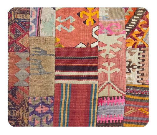 Patchwork Rug Pillow-3-41