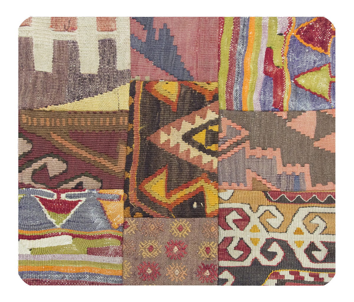 Patchwork Rug Pillow-3-46