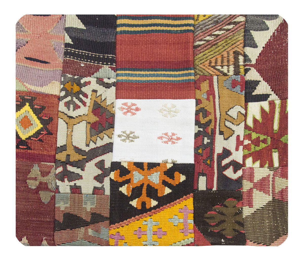 Patchwork Rug Pillow-3-47