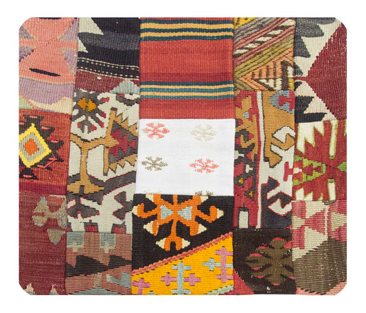 Patchwork Rug Pillow-3-47