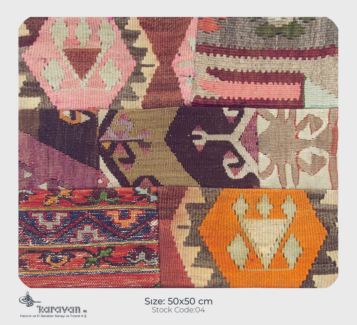 Patchwork Rug Pillow-4-2