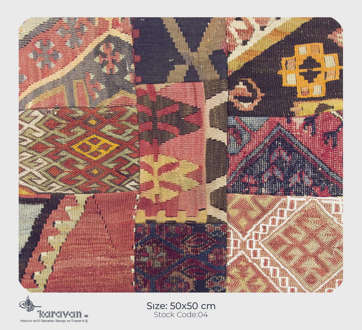 Patchwork Rug Pillow-4-4