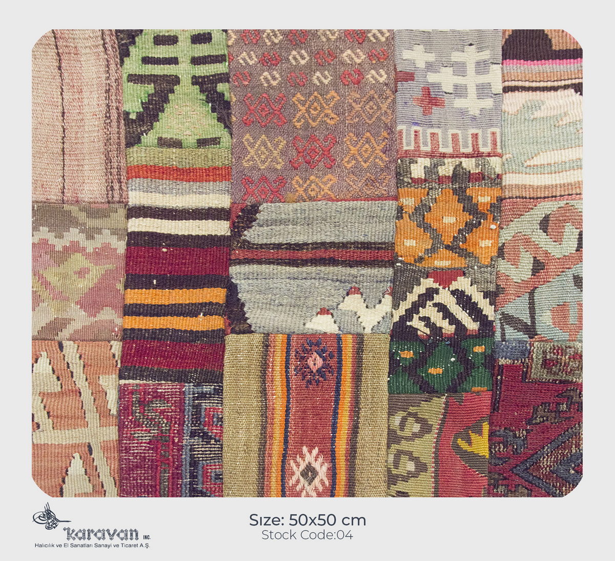 Patchwork Rug Pillow-4-11