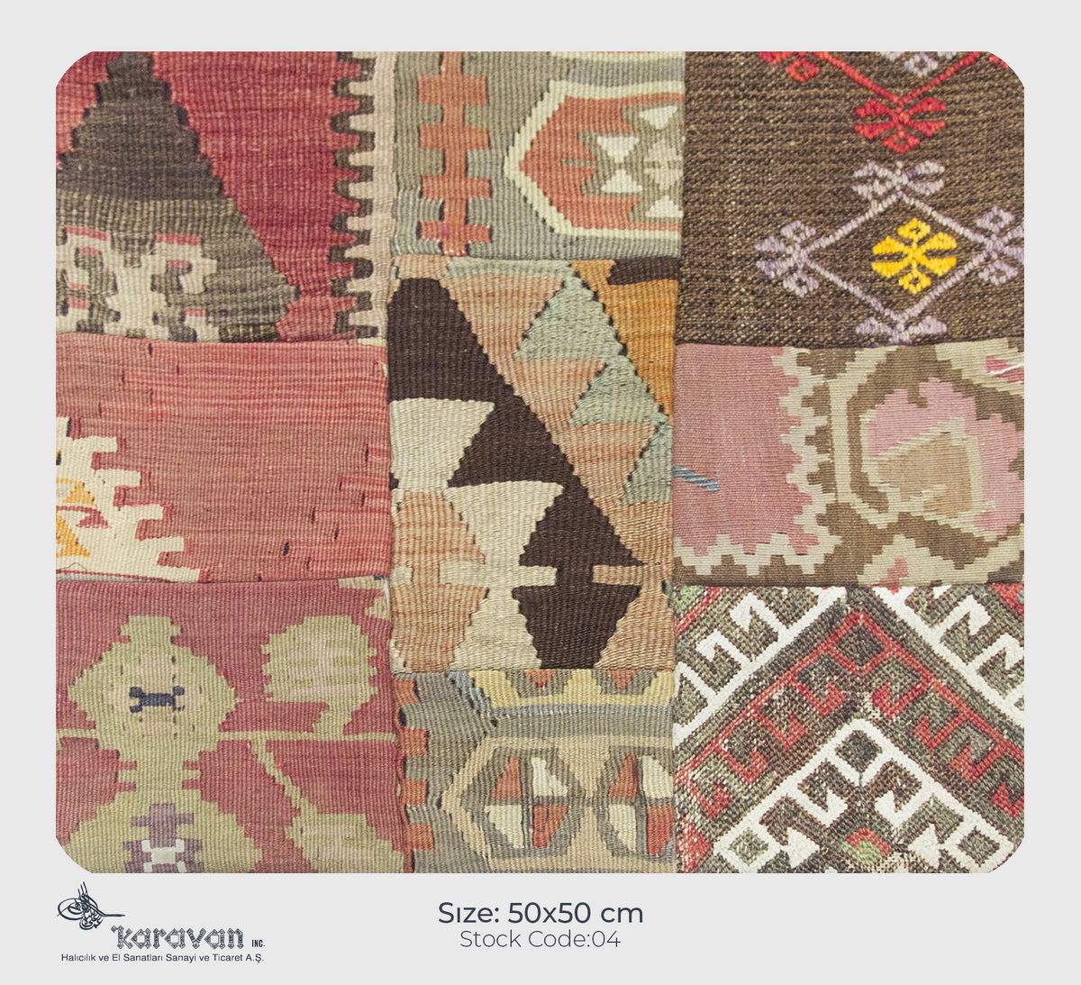 Patchwork Rug Pillow-4-16