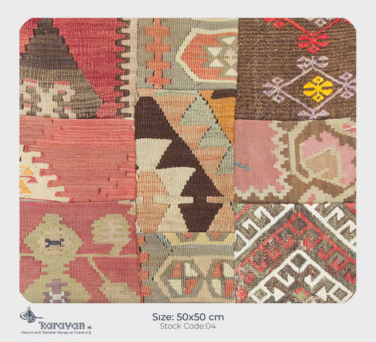 Patchwork Rug Pillow-4-16