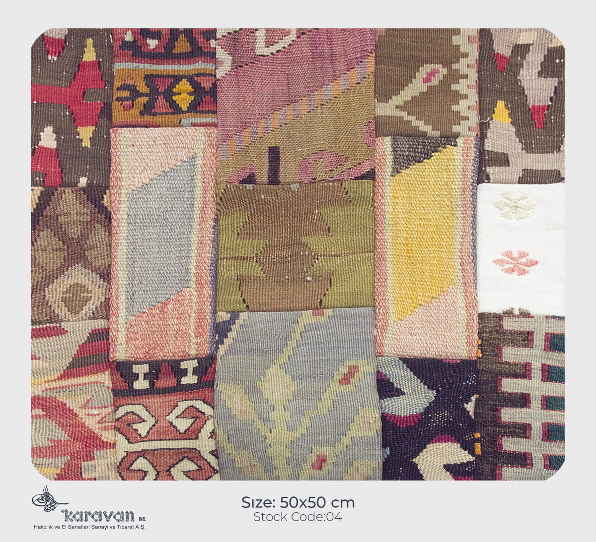 Patchwork Rug Pillow-4-17