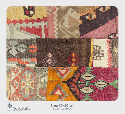 Patchwork Rug Pillow-4-19