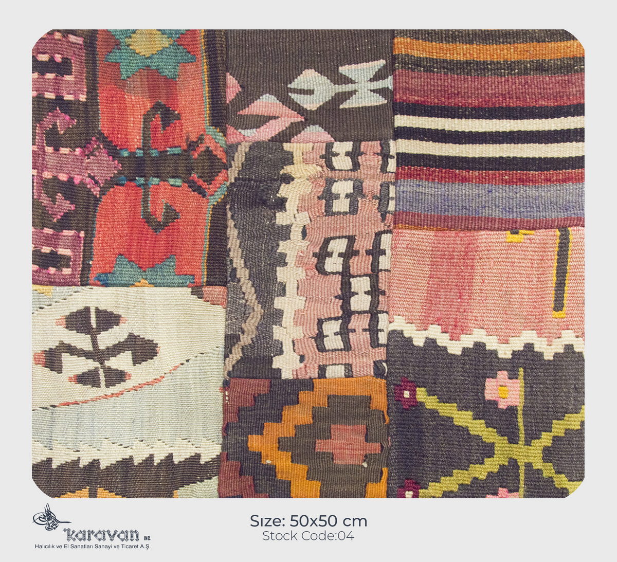 Patchwork Rug Pillow-4-20