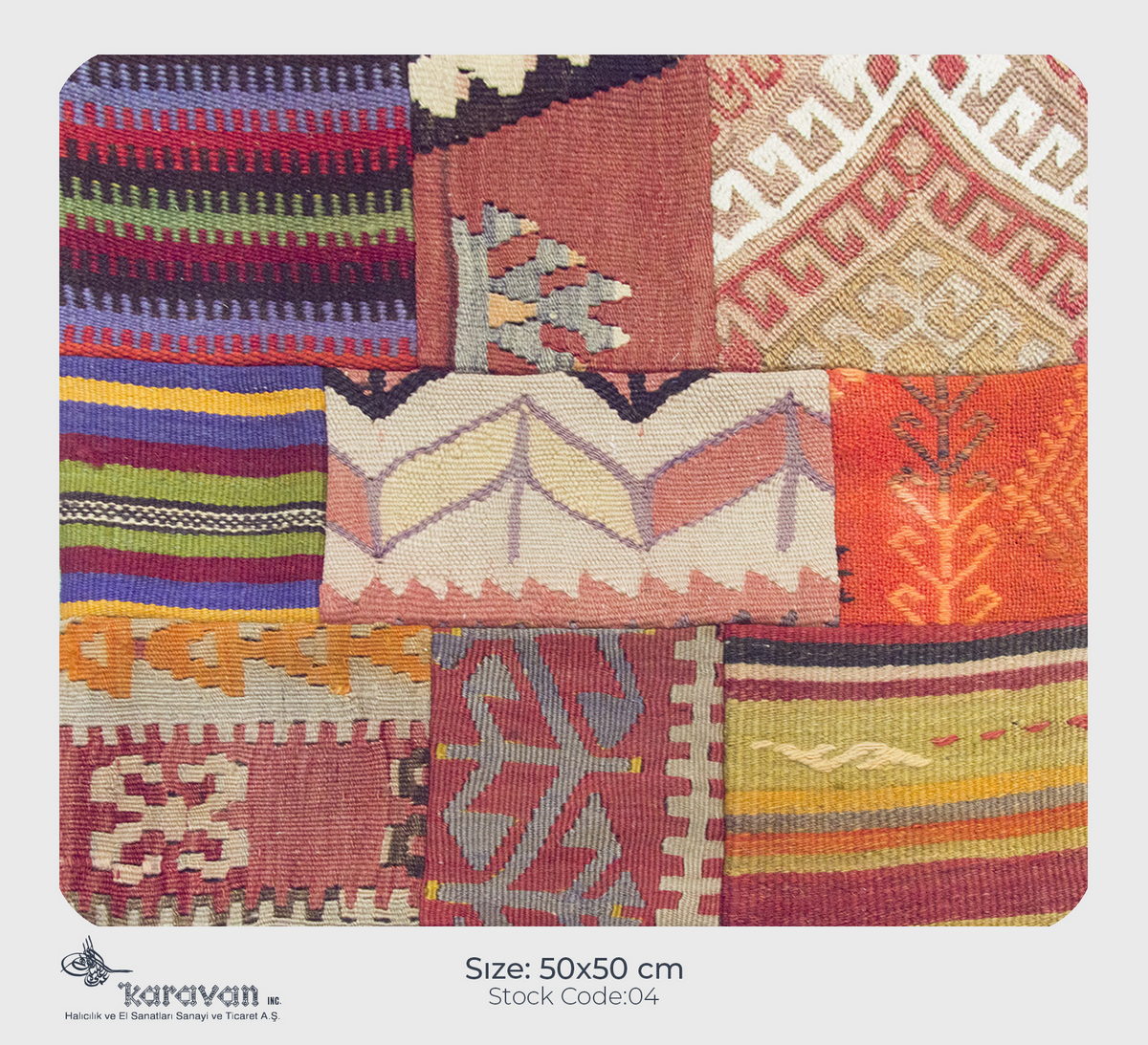 Patchwork Rug Pillow-4-22