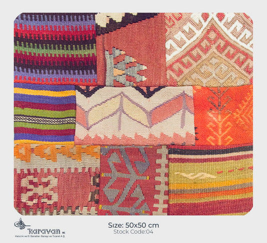 Patchwork Rug Pillow-4-22