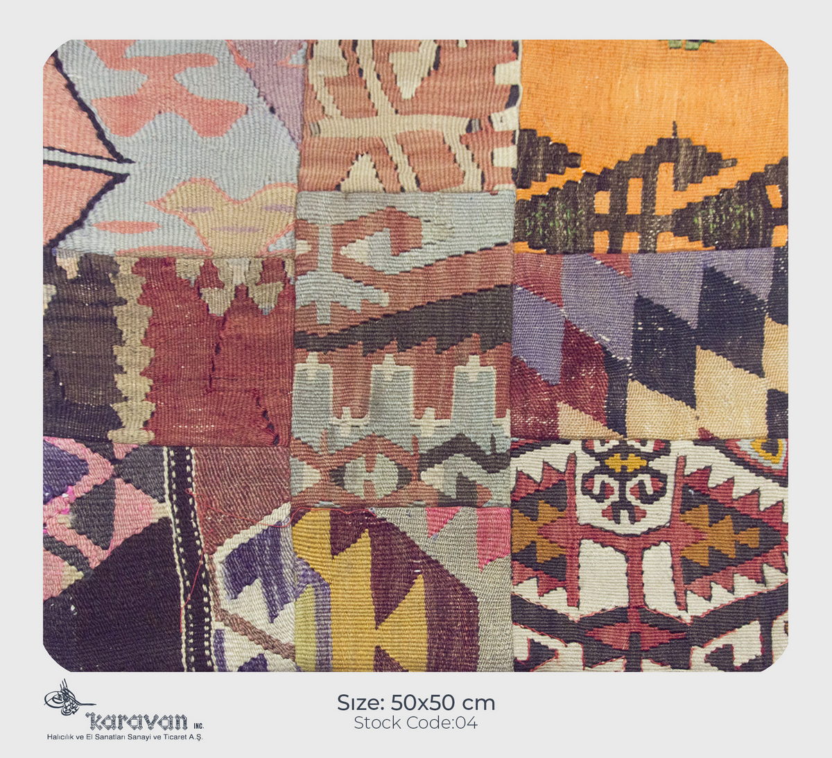 Patchwork Rug Pillow-4-23