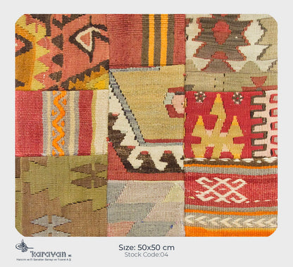 Patchwork Rug Pillow-4-24