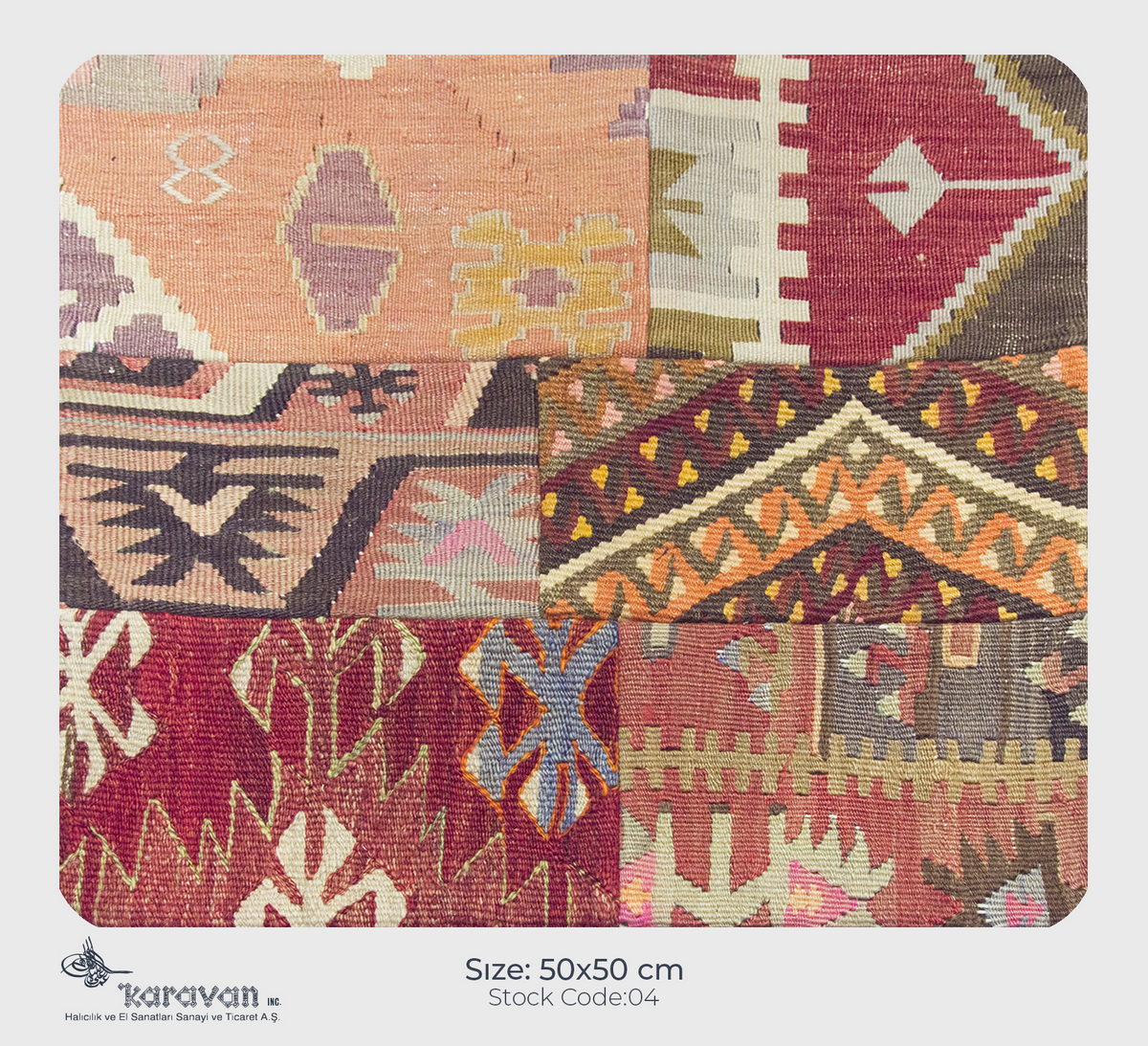 Patchwork Rug Pillow-4-28