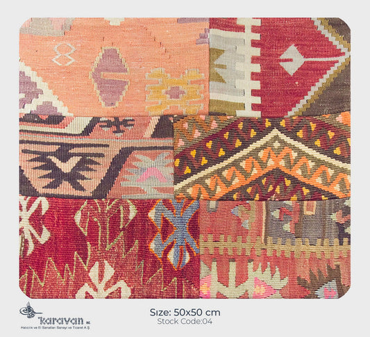 Patchwork Rug Pillow-4-28