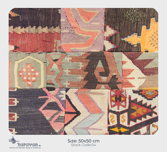 Patchwork Rug Pillow-4-29