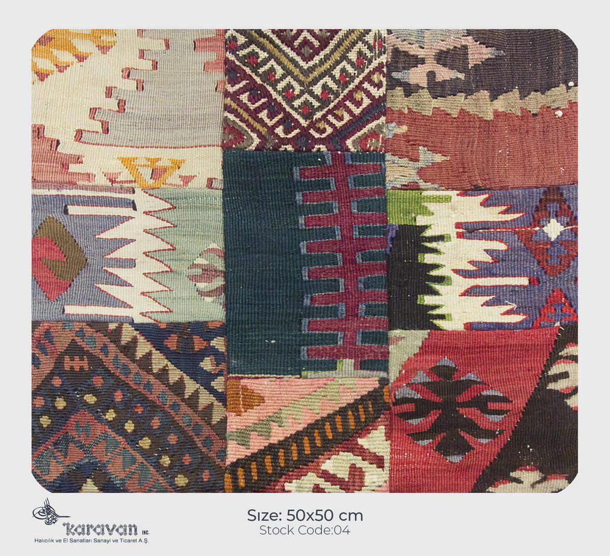 Patchwork Rug Pillow-4-30