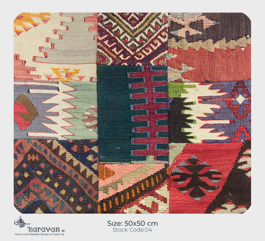 Patchwork Rug Pillow-4-30
