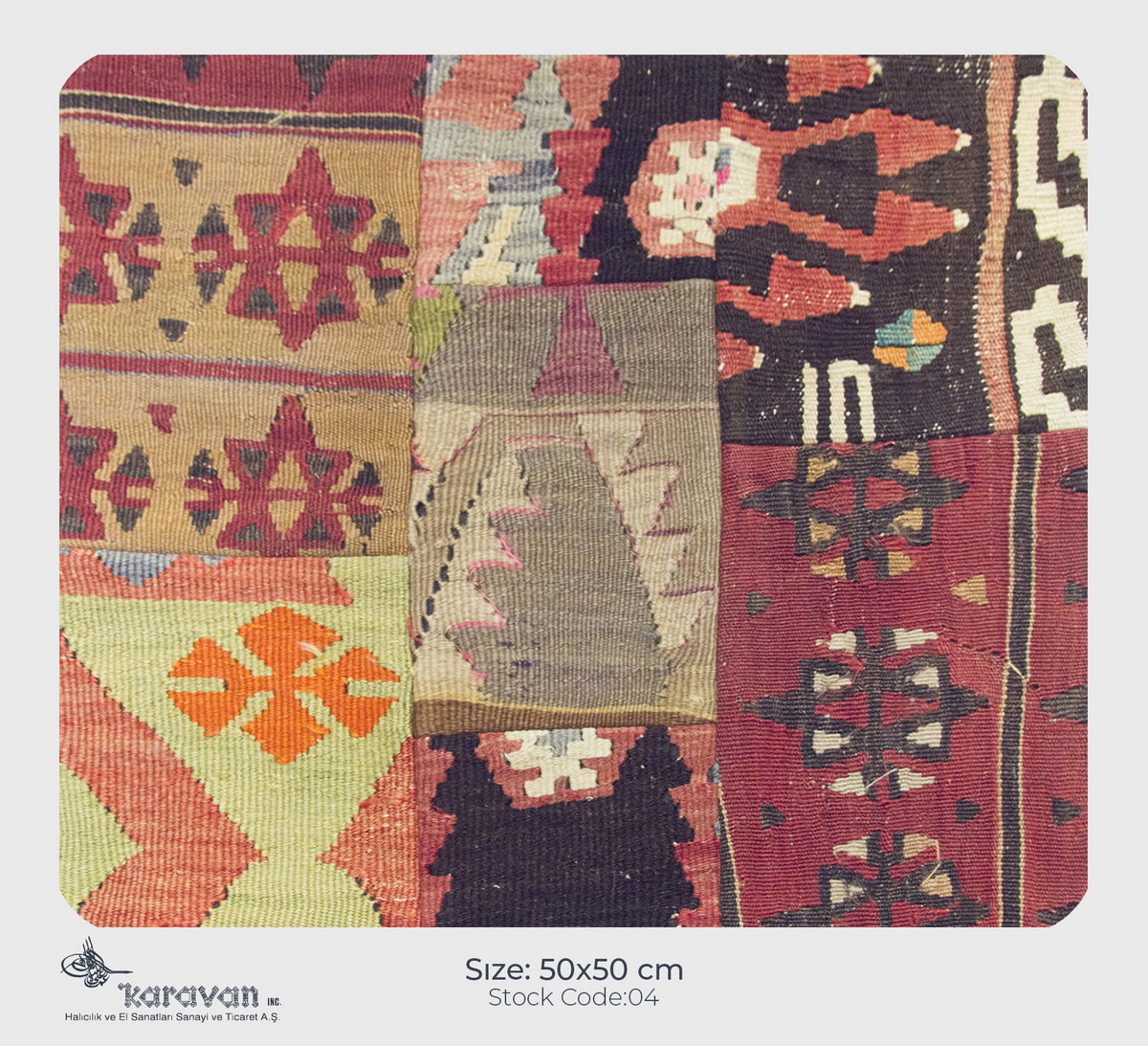 Patchwork Rug Pillow-4-36