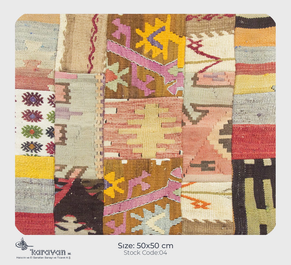 Patchwork Rug Pillow-4-37