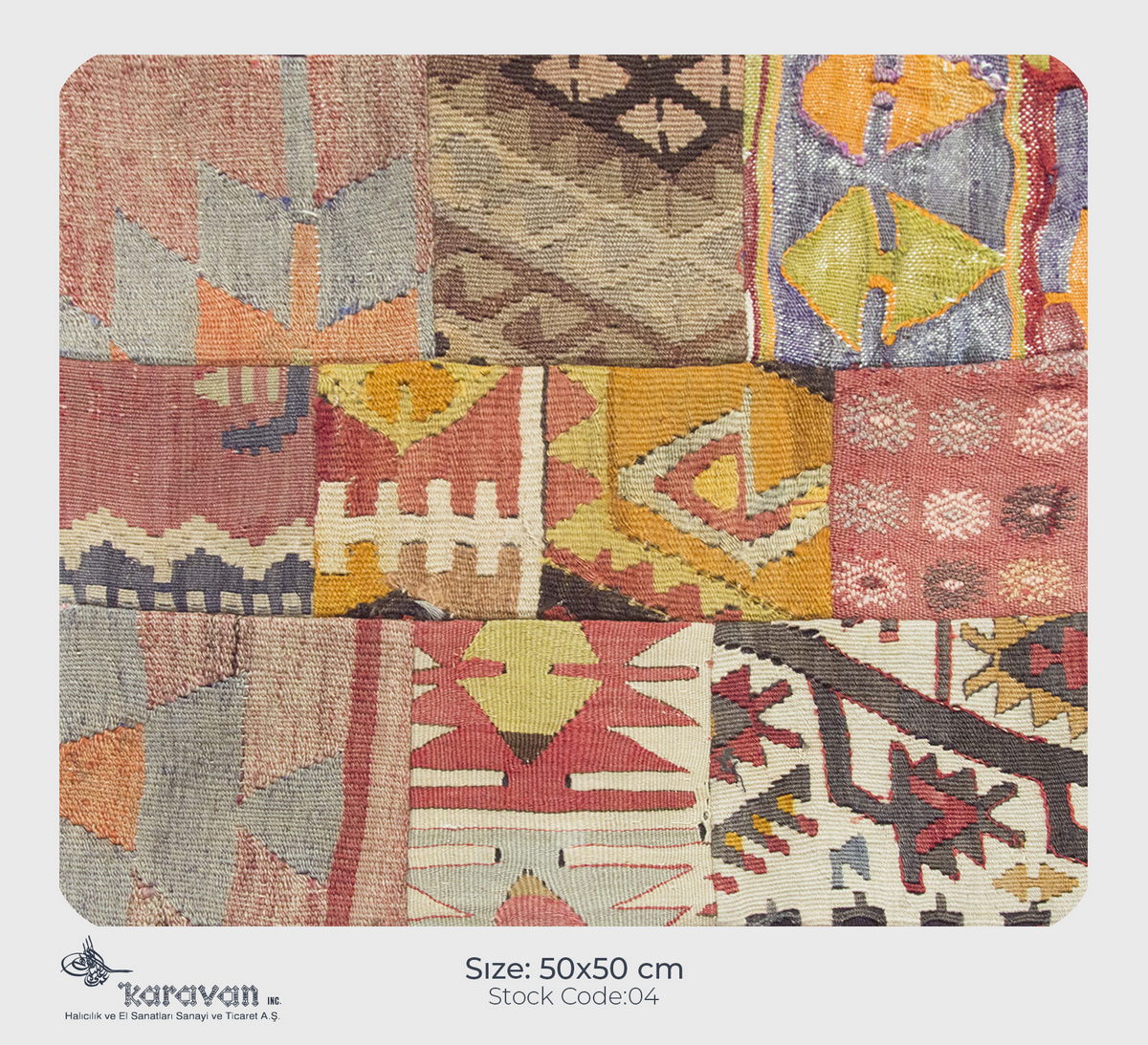 Patchwork Rug Pillow-4-45